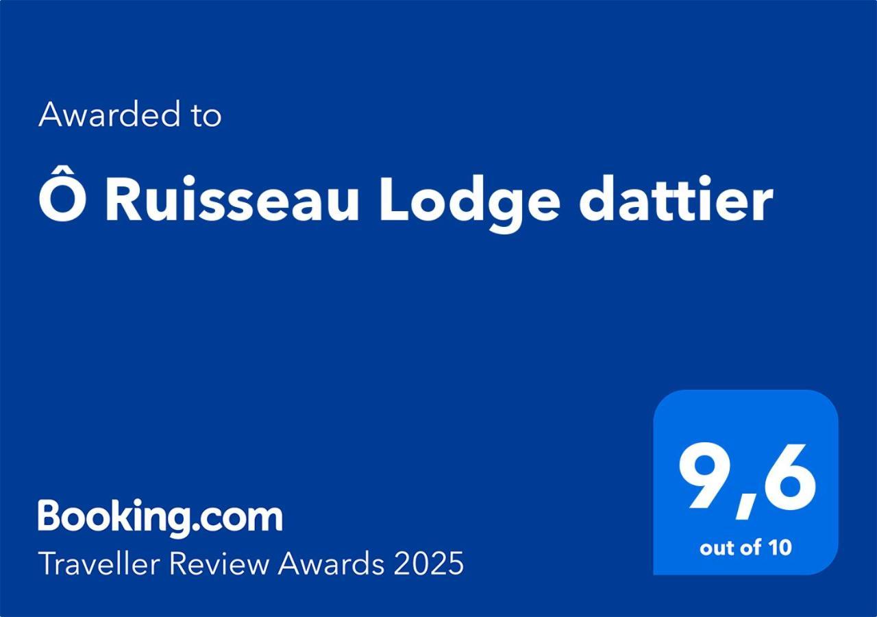 O Ruisseau Lodges - Lodge Dattier Сен-Луи Экстерьер фото